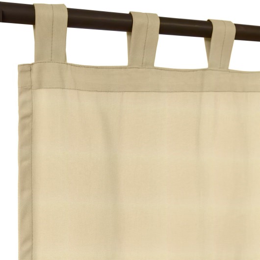 Sunbrella�® Canvas Antique Beige with Tabs - 50 in. x 120 in.